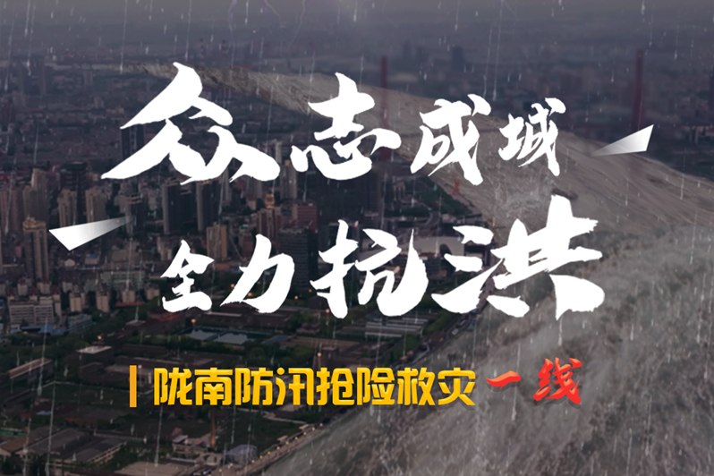 海報(bào)丨隴南防汛搶險(xiǎn)救災(zāi)一線，這些讓我們感動(dòng)的瞬間!