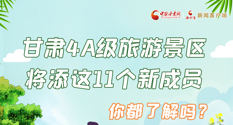 圖解|甘肅4A級(jí)旅游景區(qū)將添這11個(gè)新成員 你都了解嗎？
